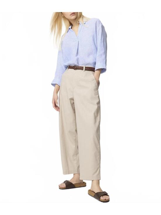 Uniqlo Pants - Uniqlo Linen Cotton Tapered Pants NWT Beige XS